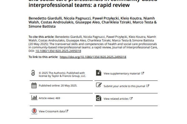 The transversal skills and competencies of health and social care professionals in community-based interprofessional teams: a rapid review